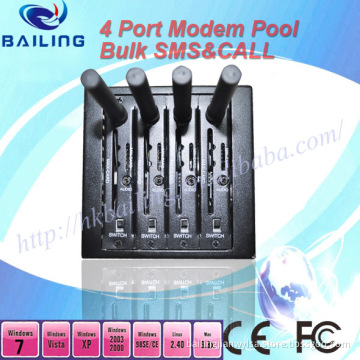 High Quality 4 Port Modem Pool Support SMS MMS Ussd